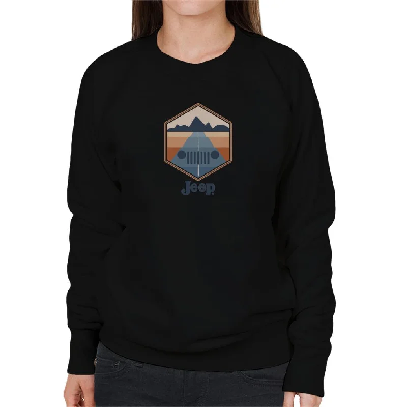 oversized sports sweatshirtJeep Drive With A View Women's Sweatshirt