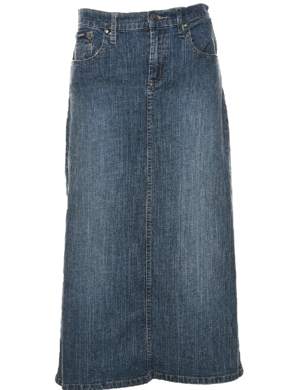 wool-blend coatA-Line Y2K Denim Skirt - M