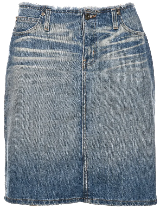 comfortable coatPencil Shape Y2K Denim Skirt - M