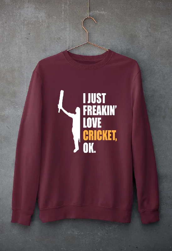 fashionable workout wearLove Cricket Unisex Sweatshirt for Men/Women