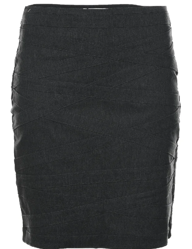 zip-up jacketPencil Shape Midi Skirt - XS