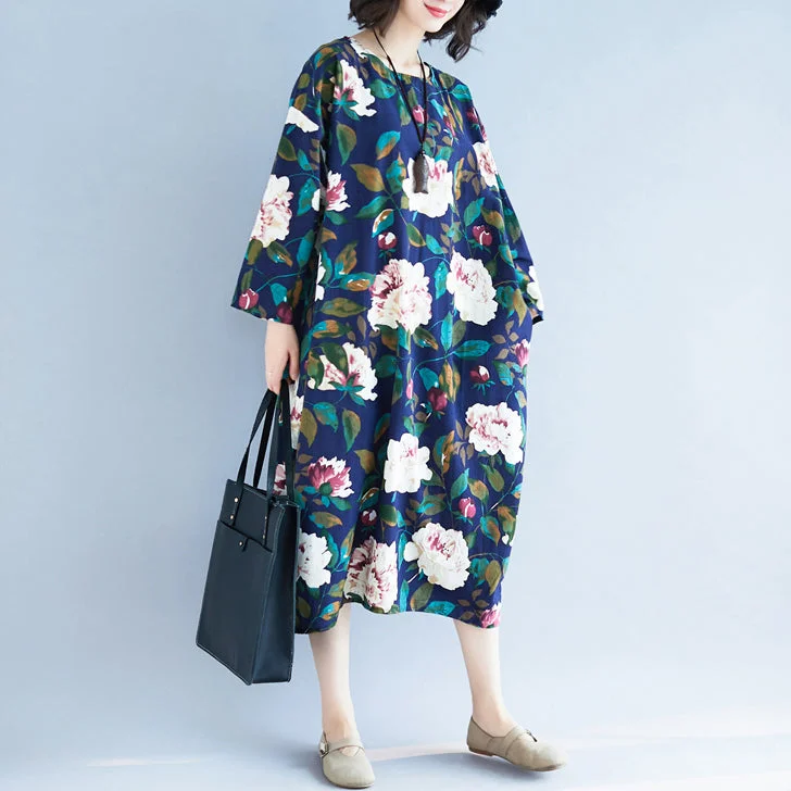 off-the-shoulder dressBohemian floral Chiffon Robes Soft Surroundings Tutorials pockets A Line Dress