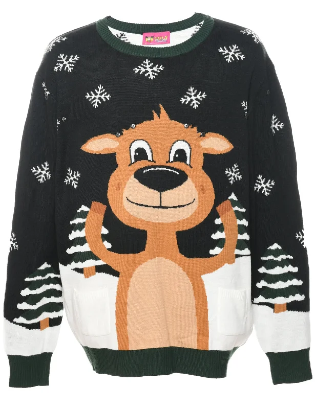 urban street coatReindeer Christmas Jumper - XL