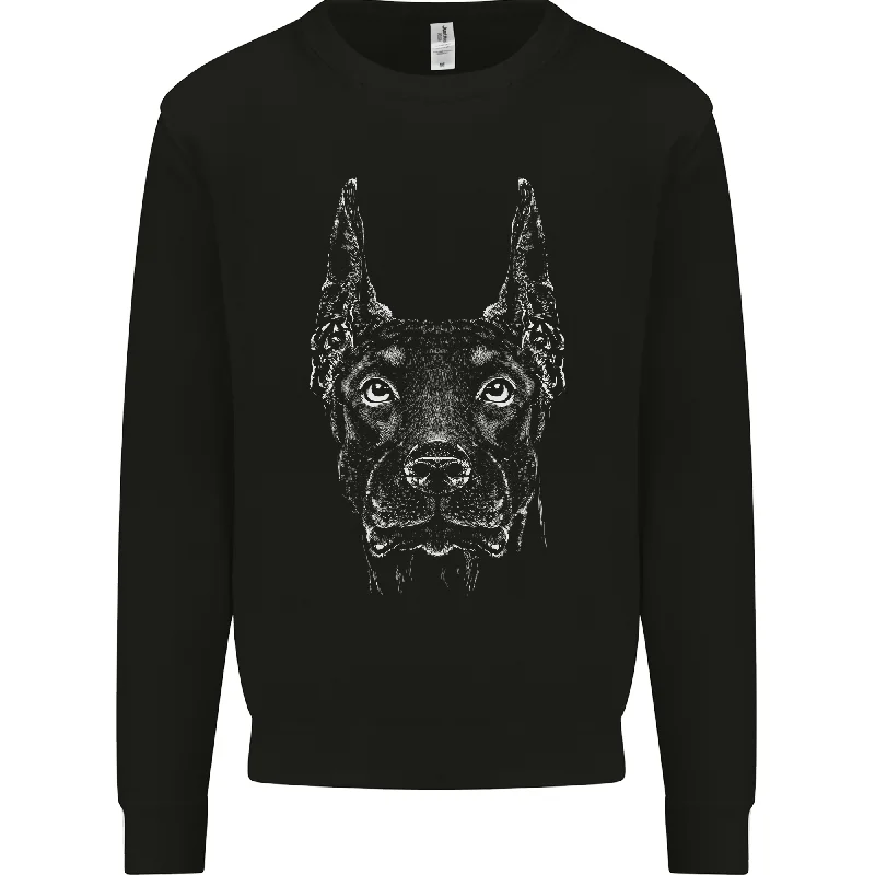 streetwear gym sweatshirtA Doberman Dog Mens Sweatshirt Jumper