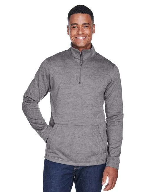 breathable workout hoodieDevon & Jones Men's Newbury M lange Fleece Quarter-Zip DG798