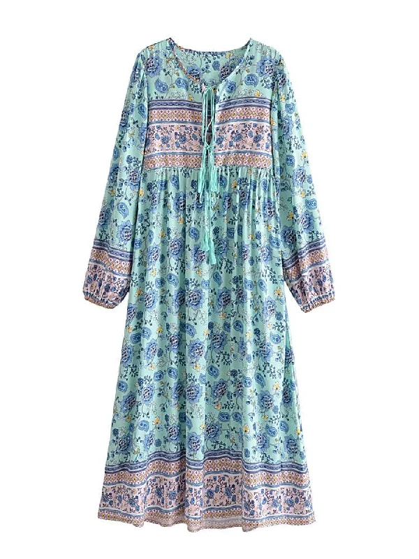 casual evening dressFLORA Midi Dress - Green