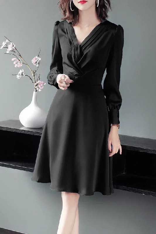 sleek dressFaux Satin Dress