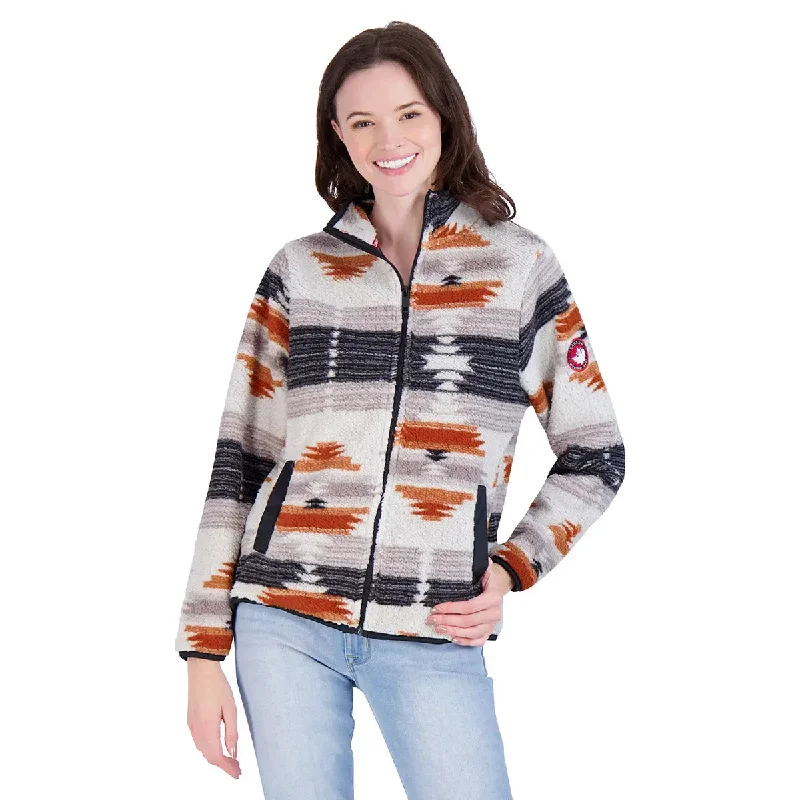 insulated jacketCanada Weather Gear Women's Full Zip Aztec Printed Sherpa