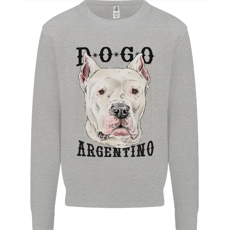 sleek workout sweatshirtA Dogo Argentino Dog Mens Sweatshirt Jumper