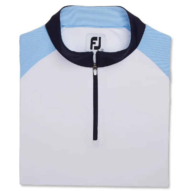 fashion-forward coatFootJoy Micro Stripe Sun Protection Shirt Golf Pullover 2023 Women