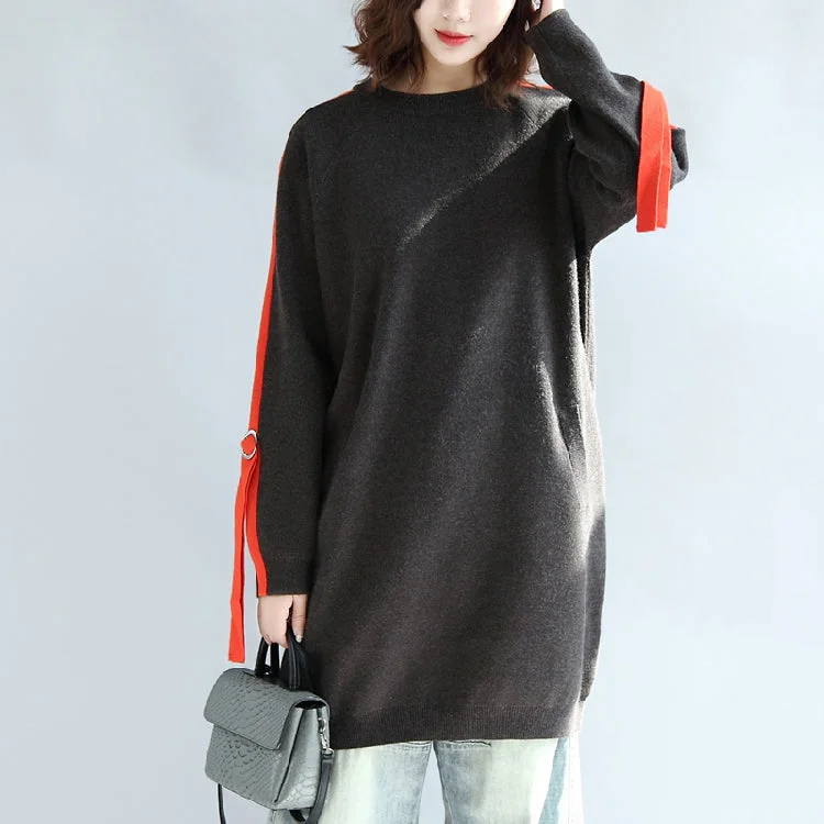 ruffle dressDark gray plus size sweat dresses oversized casual shift dress