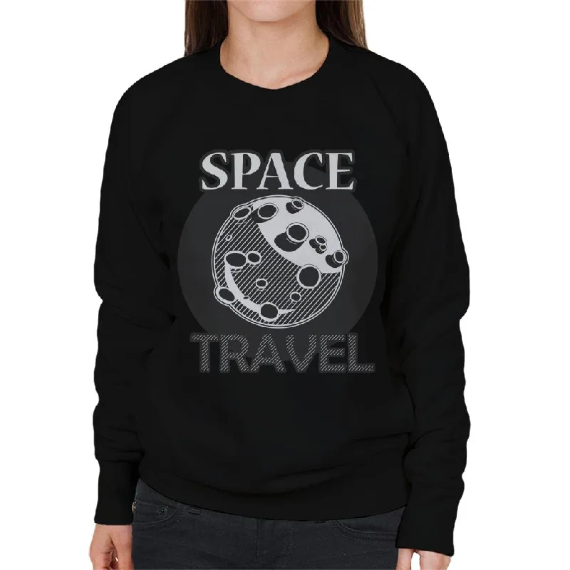 contemporary fitness sweatshirtNASA Space Travel To The Moon Women's Sweatshirt