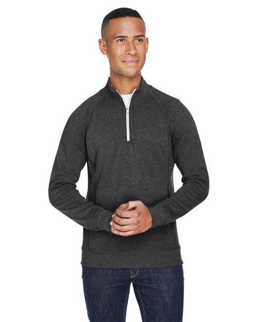 trendy gym wear hoodieJ America Adult Triblend Fleece Quarter-Zip JA8869