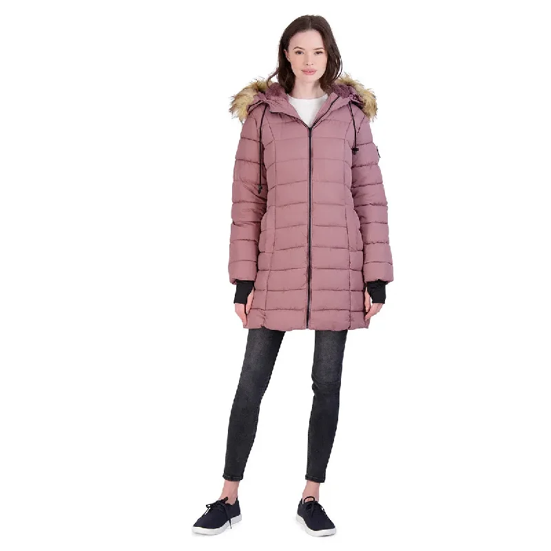 cold weather jacketSteve Madden Women's Jacket with Faux Fur Hood