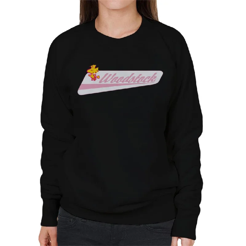 classic gym sweatshirtPeanuts Woodstock Baseball Text Women's Sweatshirt