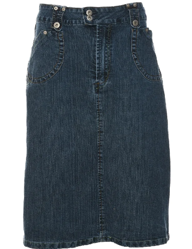 casual trench coatA-Line Denim Skirt - L