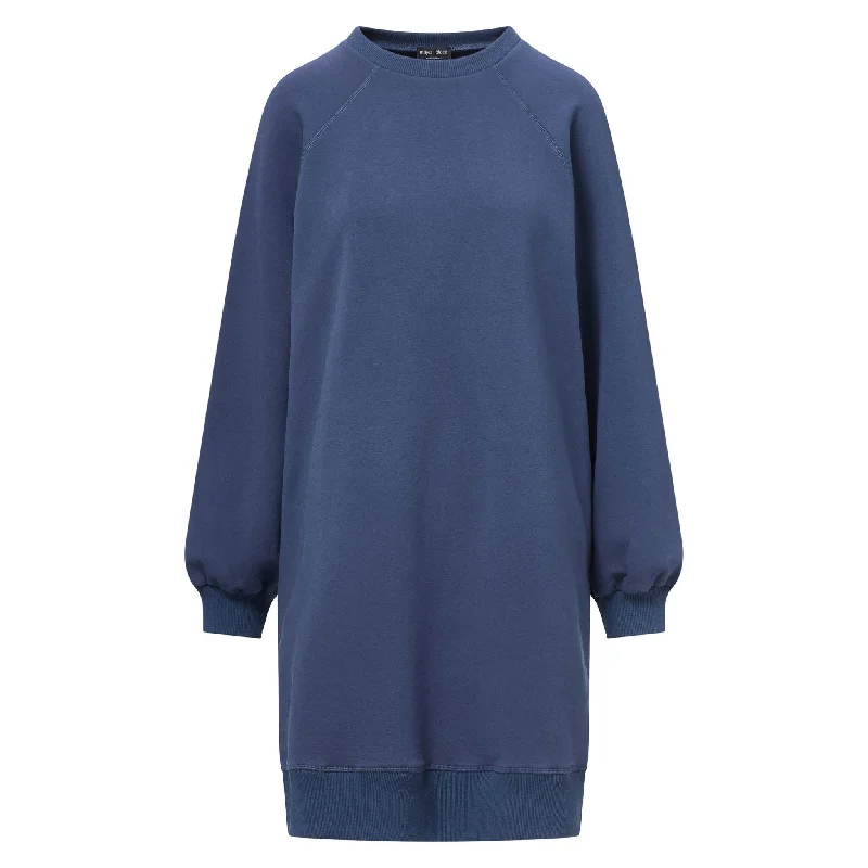 workout style hoodieOversized Sweatshirt Dress (Petite) Night Blue