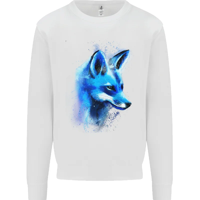 versatile gym hoodieA Fox Watercolour Mens Sweatshirt Jumper