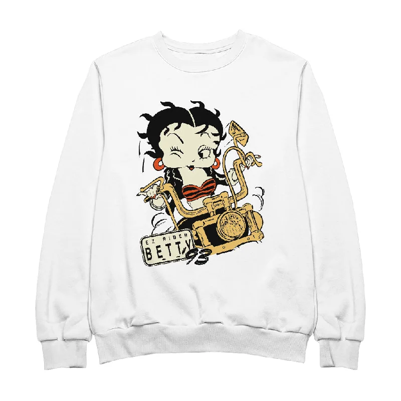 pullover workout hoodieBetty Boop Ez Rider Betty Women's Sweatshirt