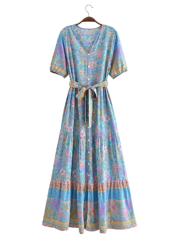 textured dressMIYA Maxi Dress - Blue