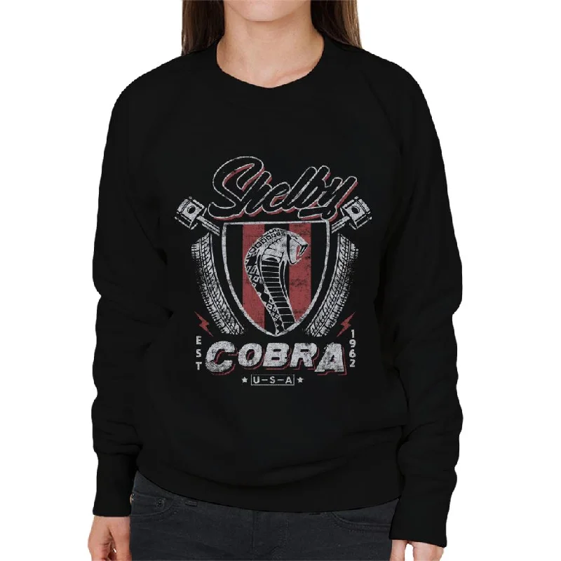 athletic style hoodieShelby Cobra Est 1962 In The USA Women's Sweatshirt