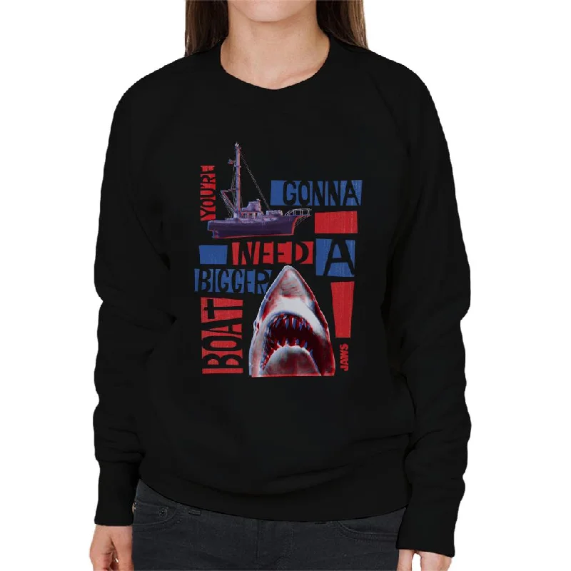 fitness lifestyle hoodieJaws You Are Gonna Need A Bigger Boat Montage Women's Sweatshirt