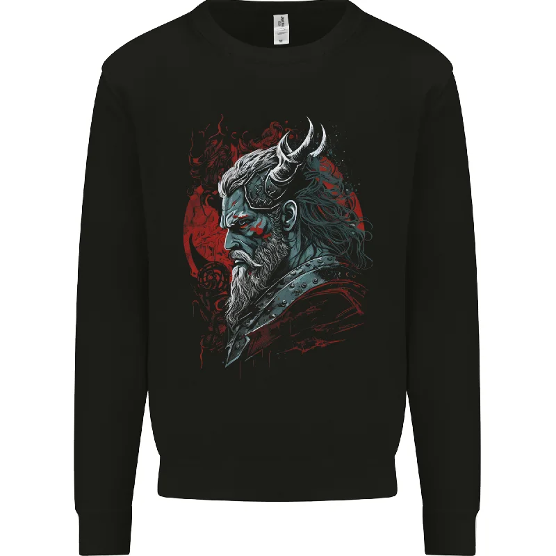 high-performance athletic hoodieA Fantasy Viking Of War Odin Thor Mens Sweatshirt Jumper