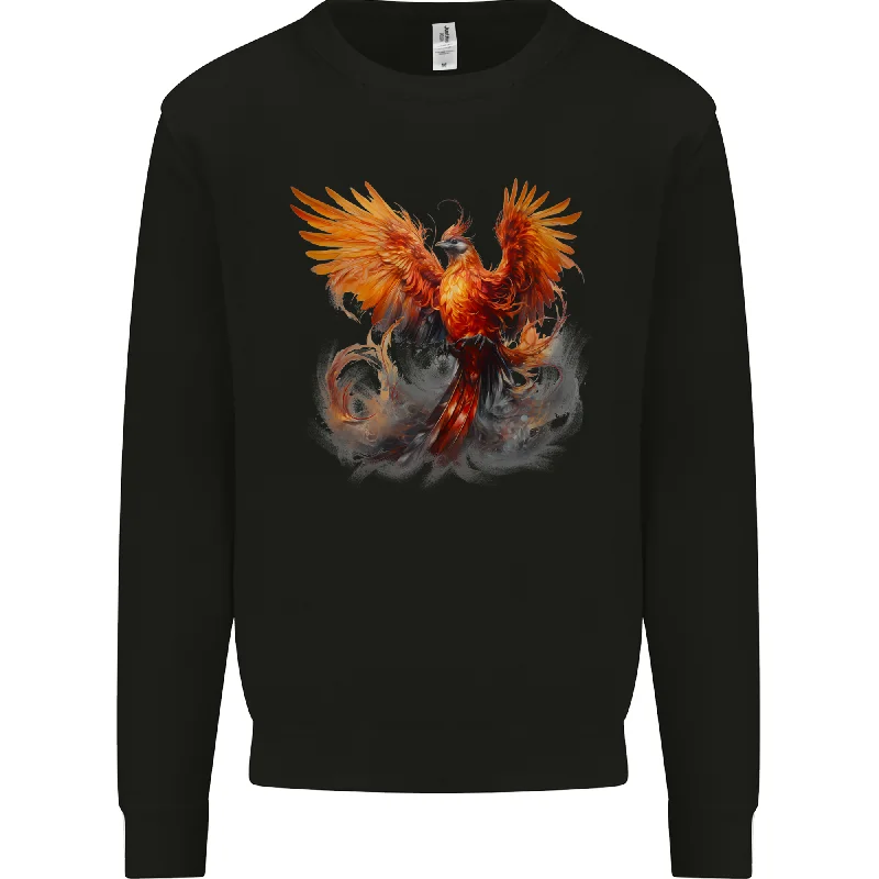 stylish athletic hoodieA Fantasy Phoenix Mens Sweatshirt Jumper