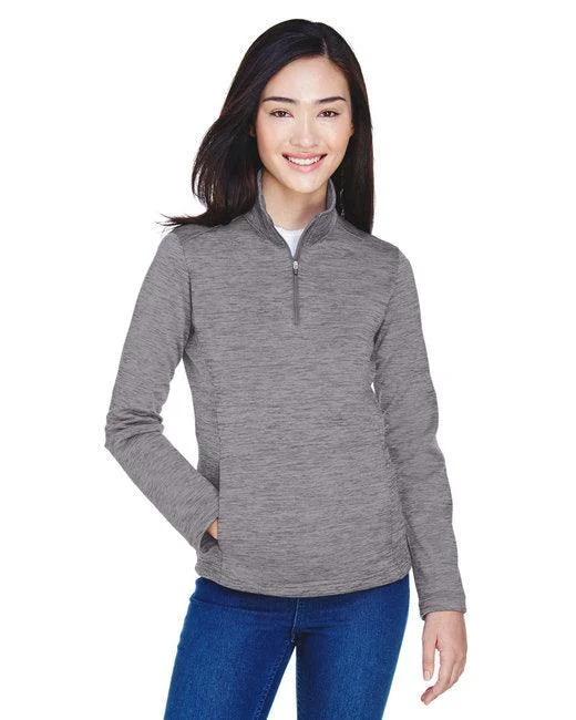 sleek sports hoodieDevon & Jones Ladies' Newbury M lange Fleece Quarter-Zip DG798W