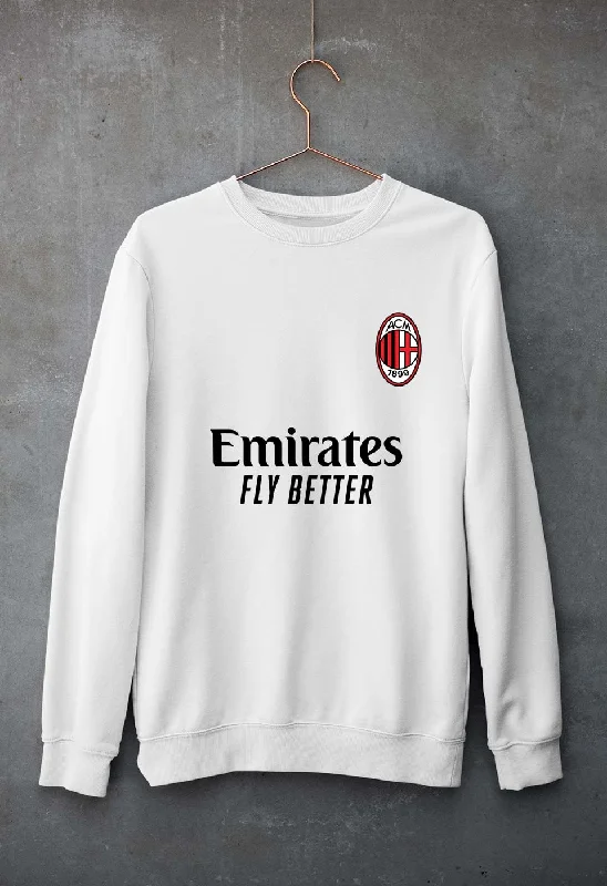 relaxed fit sports hoodieA.C. Milan 2021-22 Unisex Sweatshirt for Men/Women