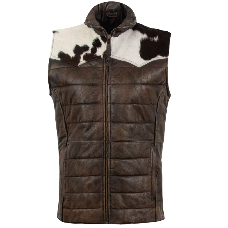 long coatSTS Ranchwear Womens Adalyn Tobacco Brown Leather Leather Vest