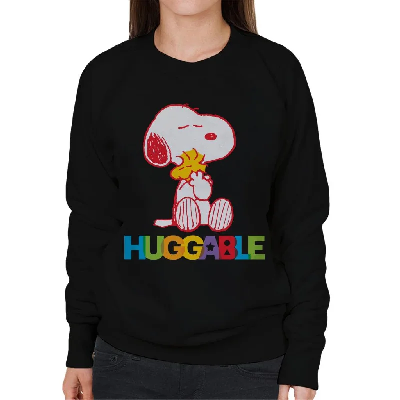 lightweight workout sweatshirtPeanuts Rainbow Huggable Snoopy & Woodstock Women's Sweatshirt