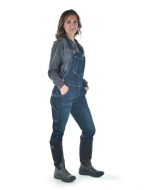 oversized puffer coatCowgirl Tuff Womens Flannel Tuck-In Dark Wash Cotton Blend Bib Overall