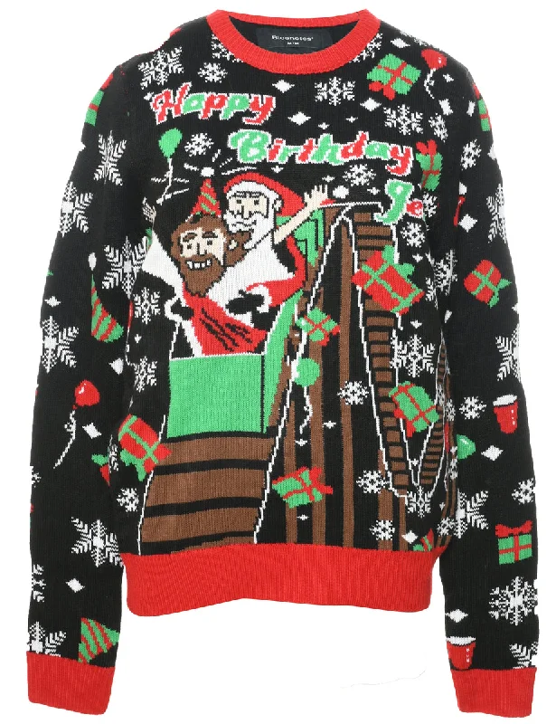 cozy coatSanta Claus Christmas Jumper - M