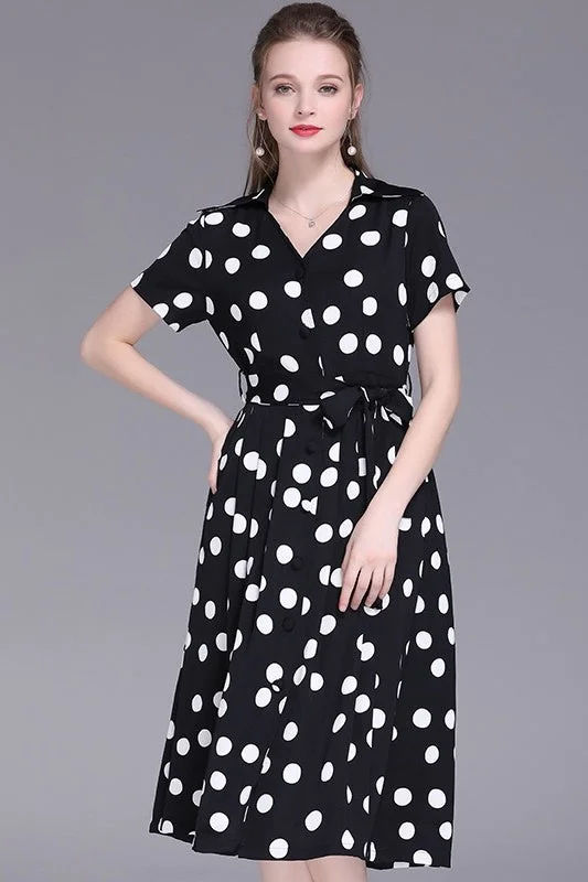 ruffle dressPolka Dot Wrap Dress