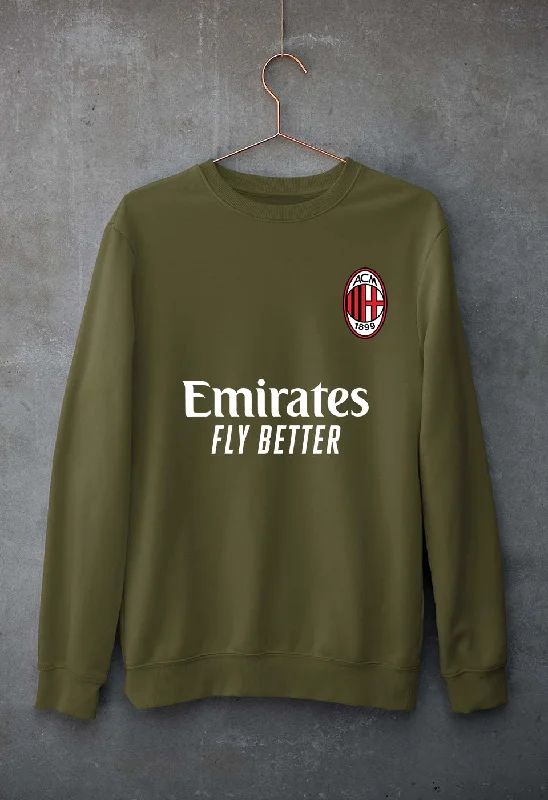 fashionable gym hoodieA.C. Milan 2021-22 Unisex Sweatshirt for Men/Women