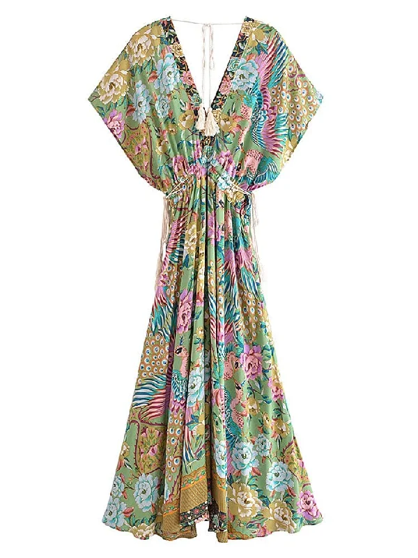 wrap-around dressLUNAR Maxi Dress - Green