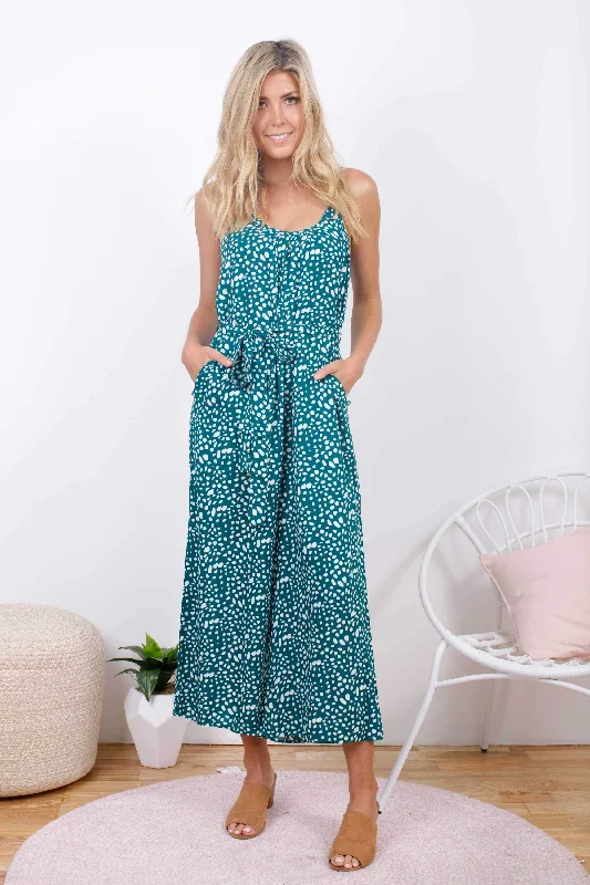 stylish party dressHARPER Jumpsuit - Green